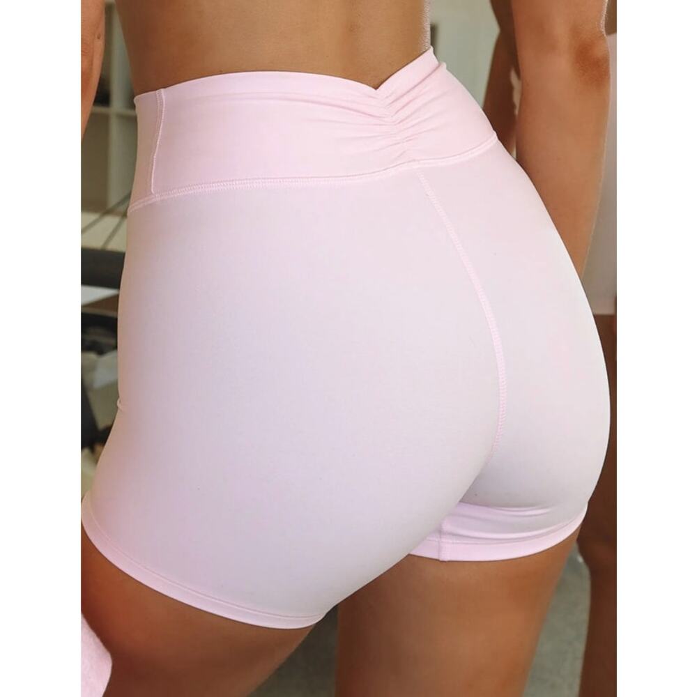 White Fox Active Glide Crop Tank & Radiate Bike Shorts  Size XXS Ballet Pink - Picture 6 of 6